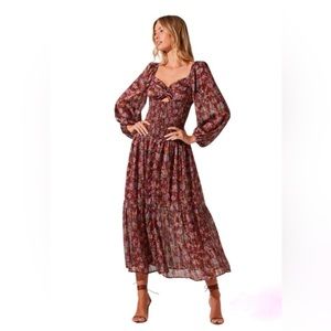 ASTR Boho Floral Print Maxi Dress Size Medium